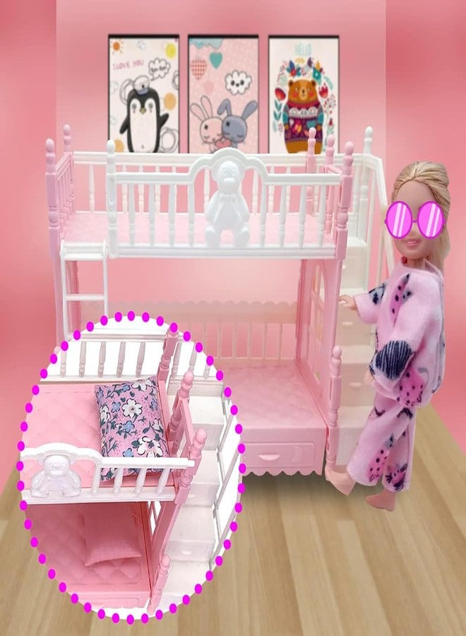 EumbHoa Doll Clothes and Accessories for 5.3 inch Dolls, Clothes Dress Pajamas Random in 6, Mini Supplies, Bunk Bed, Girls Granddaughter Gifts - Image 3